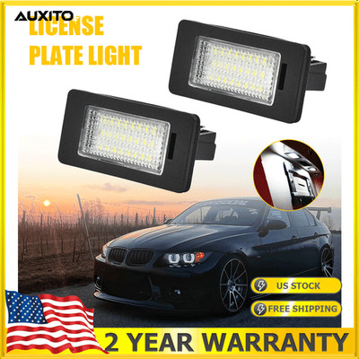 2X LED License Plate Lights Lamps For BMW E90 E92 E39 E60 E61 M5 E70 Accessories