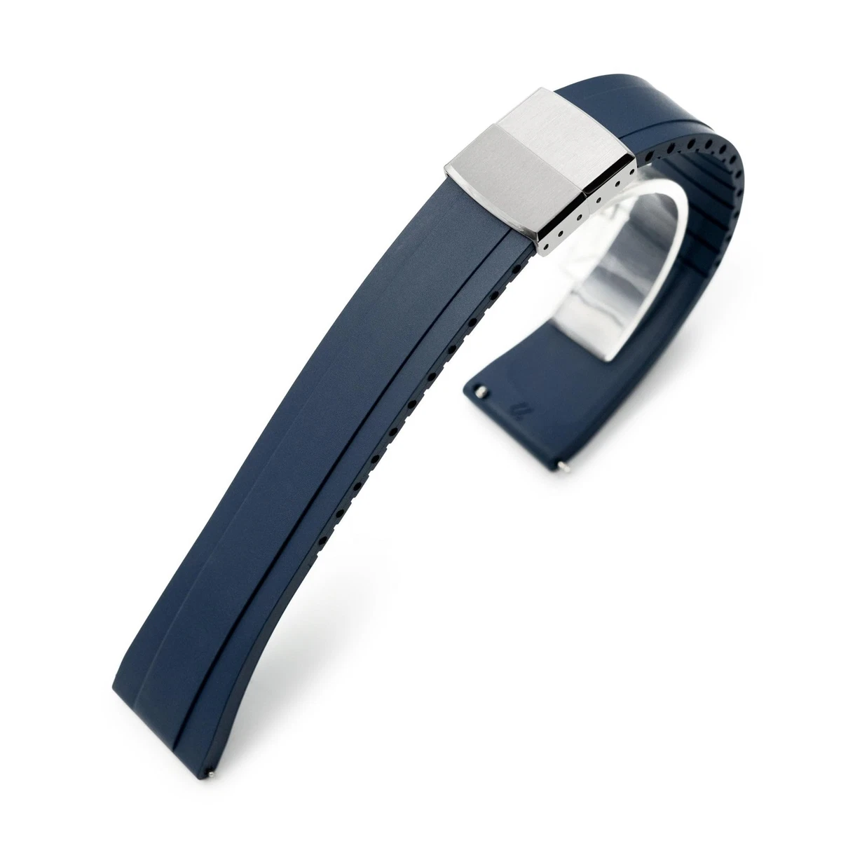 MiLTAT FKM Rubber Watch Strap Quick Release – Navy Blue 20mm
