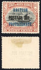 North Borneo SG D43 8c Black and Brown Un-used no gum Cat 40 pounds