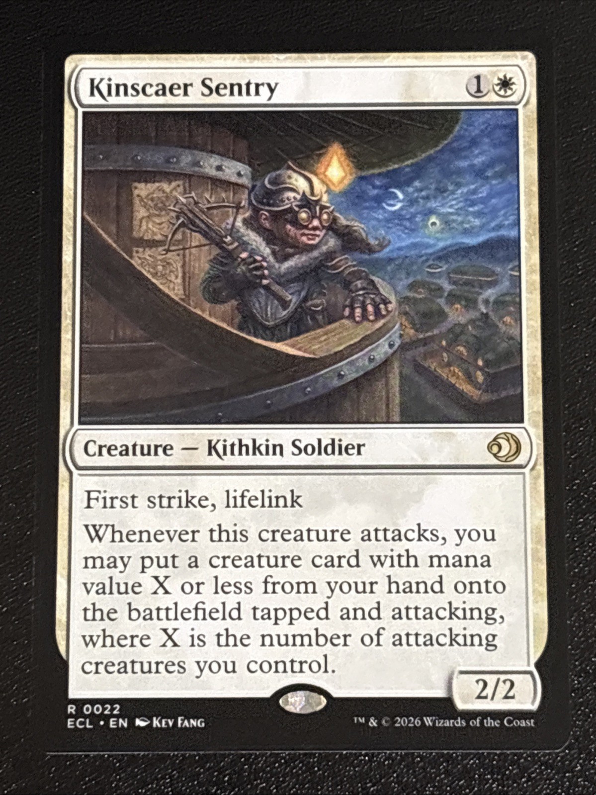 MTG Lorwyn Eclipsed Kinscaer Sentry 0022 NM Rare