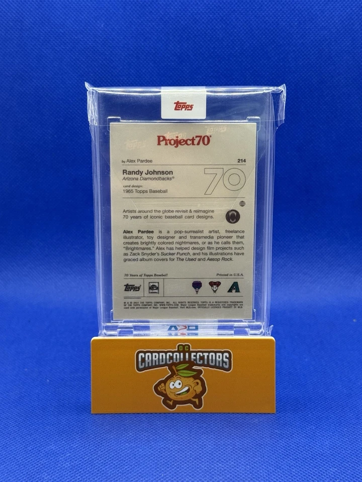 2021 Topps Project 70 - 1965 Topps Baseball Randy Johnson #214 1965 Topps   - Image 2 of 2