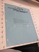 OVALTINE 1949 Captain Midnight INSIGNIA TRANSFER radio show premium letter T4