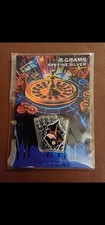 Fine Silver 5G Art Bars Las Vegas Aces Poker Cards Design Sealed .999 Silver