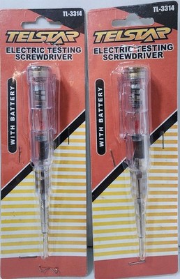 2 Pack Voltage Tester Screwdrivers   Electric Test Pen 
