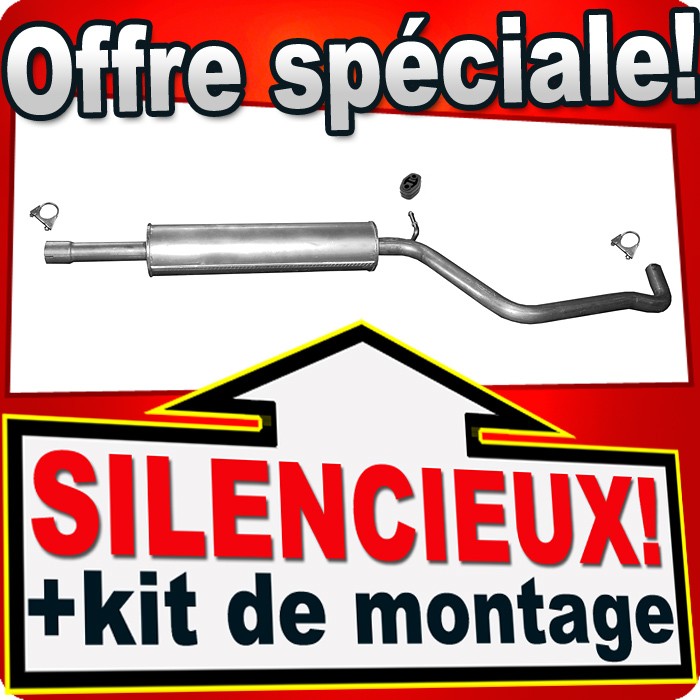 Silencieux intermédiaire VW Golf VII résolvant les bruits de friture et fuites de gaz 1.4 TFSI