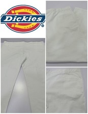 Dickies Men’s Loose Fit straight leg Work Pants White W60  / L34 SKU Y09818