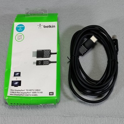 Belkin - 12' Mini Display Port-to-HDMI Cable - Black