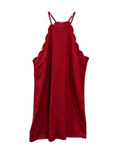 Lulu's Women's Size Small S Burgundy Wine Mini Sleeveless Dress Lined