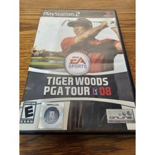 Tiger Woods PGA Tour 08 PlayStation 2 PS2 Game Disc Case Manual