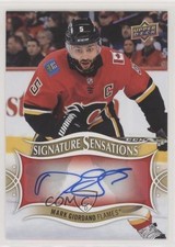 2018-19 Upper Deck Signature Sensations Mark Giordano #SS-MG Auto q2x