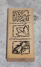 Denami Design Merry Christmas Rubber Stamp - New 2003 EB11