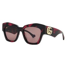 Gucci Brown Cat Eye Ladies Sunglasses GG1422S 004 55 GG1422S 004 55