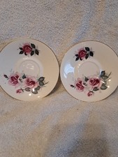 2x Saucers Dorchester Bone China