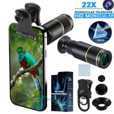 Monocular Mobile Phone Telephoto Lens Kit 22x HD Zoom Lens for Android iPhone