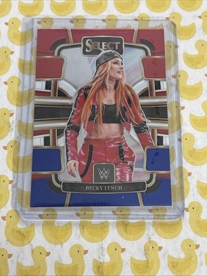 BECKY LYNCH 88 2024 WWE PANINI SELECT wrestling red & blue prizm charlotte flair