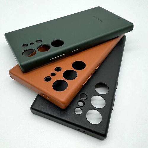 Slim Shockproof Cover Luxury OEM Eco-Leather Case For Samsung Galaxy S24 Ultra - Picture 5 of 29