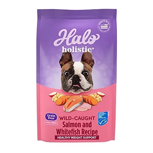 Halo Dog Food, Dry Dog Food For Small Dogs, Grain Free, Wild Salmon & Whitefish