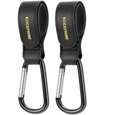 2 Pa Stroller Hooks, Stroller Straps for Diaper Bags,Adjustable Stroller