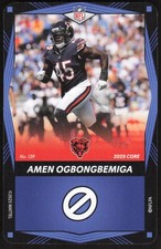 2025 UNO Elite Core Edition - Blue Amen Ogbongbemiga Football Card #139 - Bears