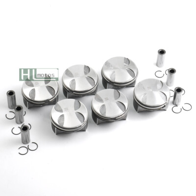 6x Pistons & Rings STD Φ22mm NURAL for 3.5L V6 Mercedes-Benz SLK350 SL350 S400