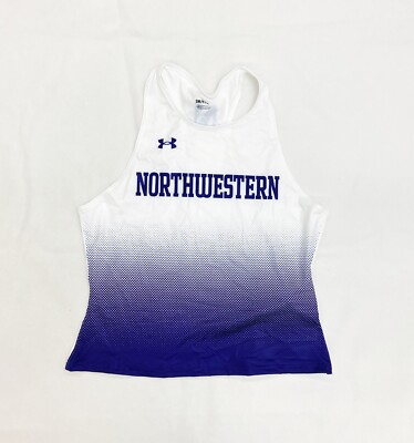 Under Armour Northwestern Wildcats Running Track Singlet Tank Women's S White