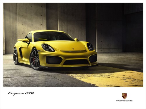 2015 Porsche Cayman GT4 Poster Print (80cm x 60cm) LARGE