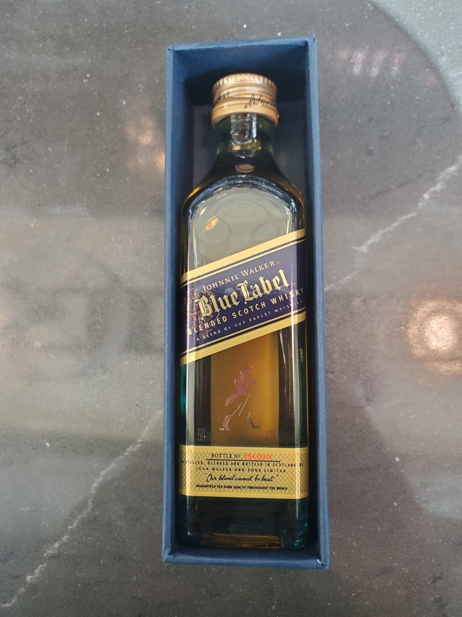 Johnny Walker Blue Label *RARE* 50 ml Box & EMPTY bottle