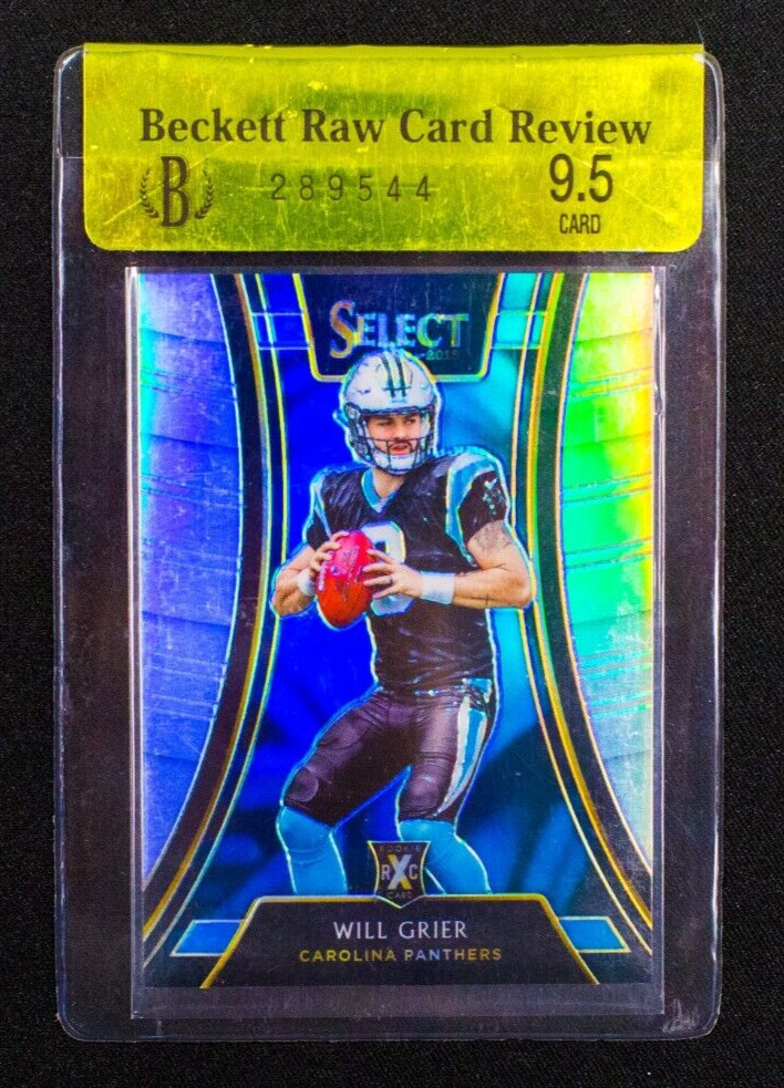 2018 Panini Select - Will Grier - 2019 XRC Rookie Silver Prizm BRCR 9.5