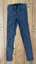 BLEULab Reversible Detour Leggings Jeans 23 Brown Skinny Jeggings XS Stretchy