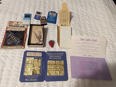 Vtg lot of needles & thread. Different brands. * See description*