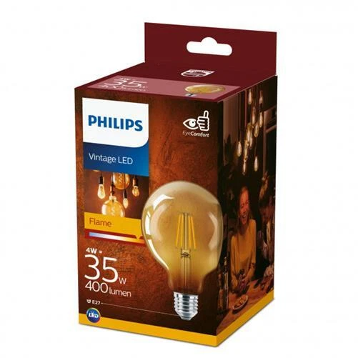 Philips Vintage LED E27 4w 35w 400 lumens a 2500k warm white