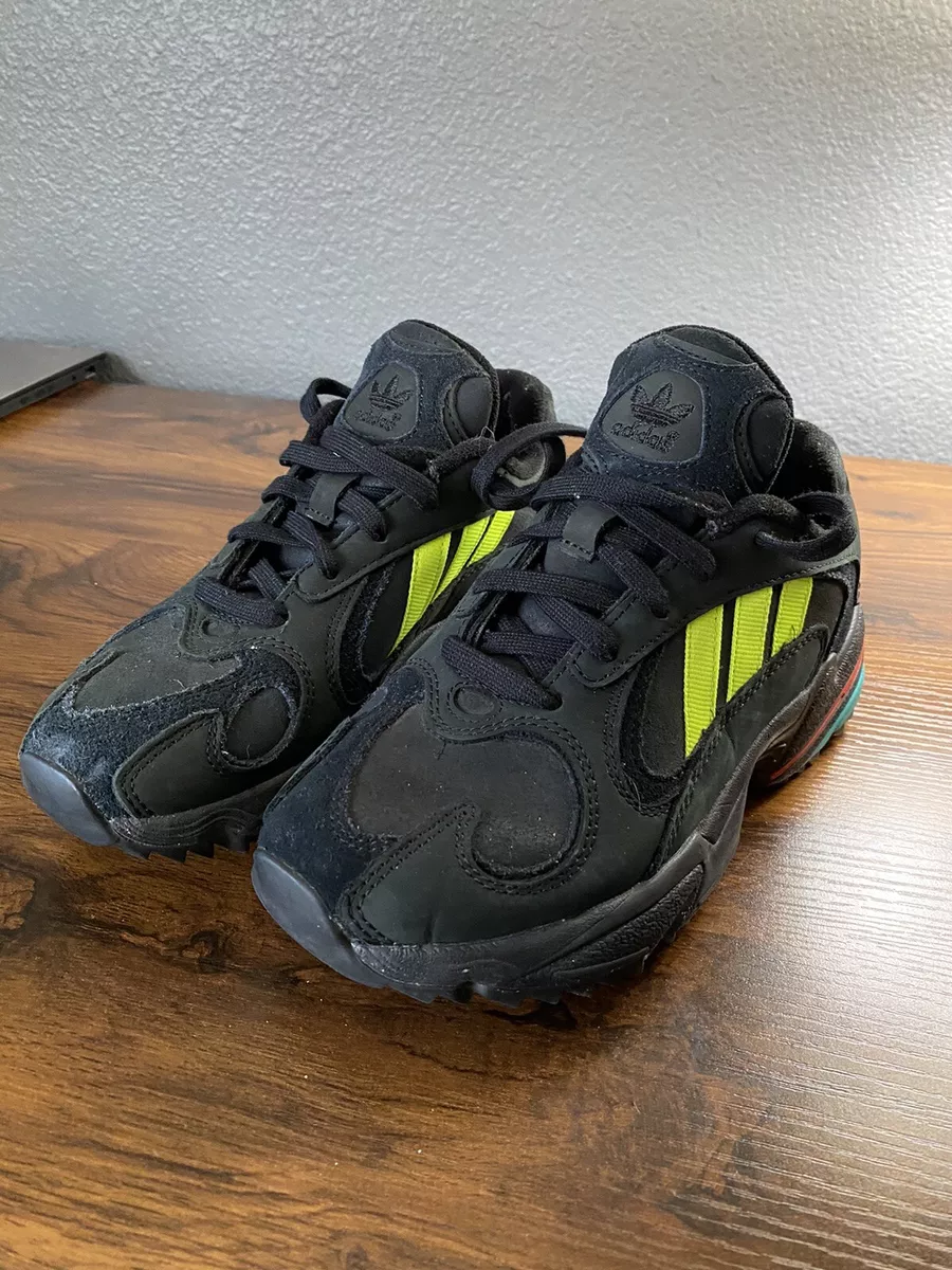 Adidas Yung-1 Core Black Solar Yellow shoes size | eBay