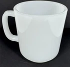 Vintage Glasbake White Milk Glass Mug Solid “No Graphics” Coffee Tea Cup