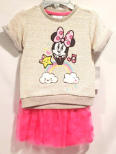 NWT Disney Minnie Mouse 2 Piece Skirt Set Size 4