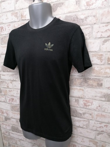 Adidas Trifoil Size UK XS Logo T-Shirt In Black - Picture 5 of 9