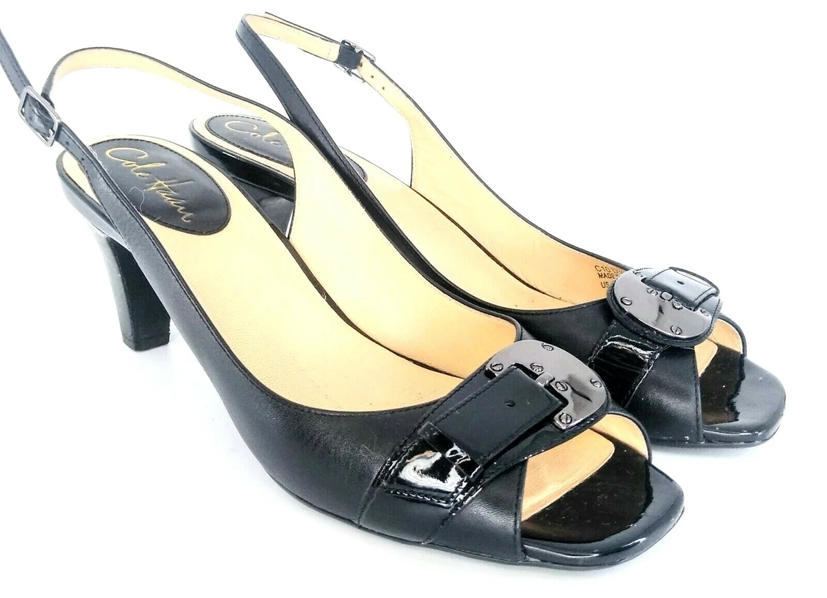 Cole haan peep toe slingback best sale pumps
