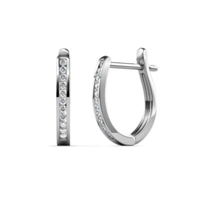 Eva Petite Diamond Huggies Creolen 1/5 ctw 14K Gold JP: 258709
