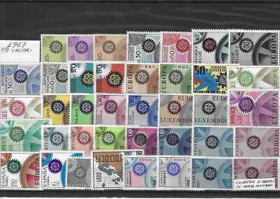 1967 EUROPA C.E.P.T.: Jahrgang komplett neu 39 Werte