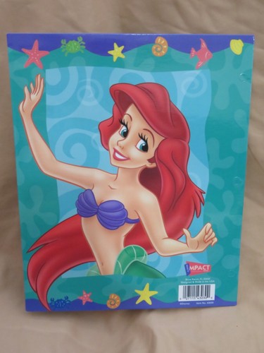 Neu Vintage Disney's Die kleine Meerjungfrau Ariel 3 Ringe Mappe Ordner Impact 43030 - Bild 3 von 3