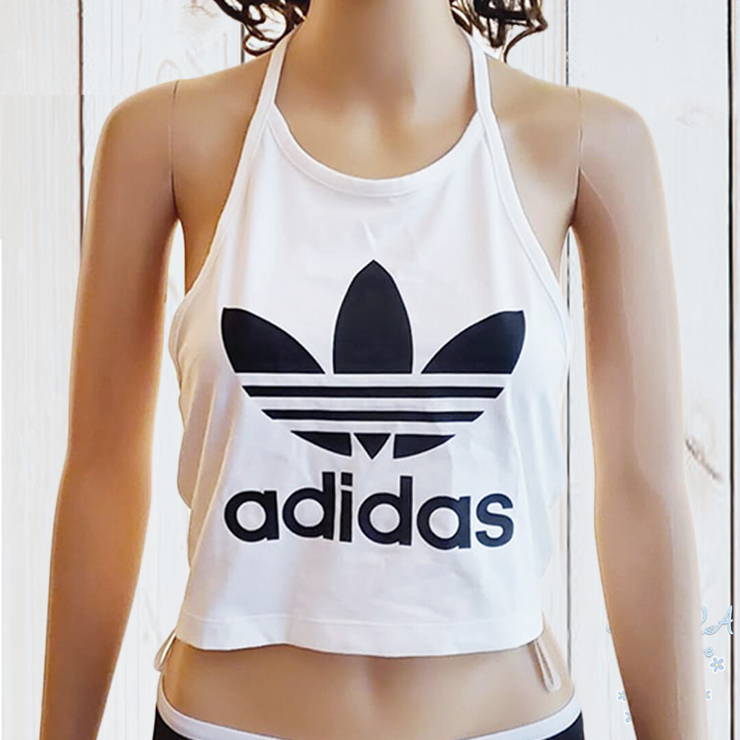 adidas halter crop top