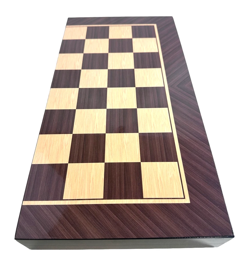 BACKGAMMON TAVLA CHECKERS DRAUGHTS SET LARGE WOODEN FOLDABLE TRADITIONAL XXL UK - Image 2 of 4