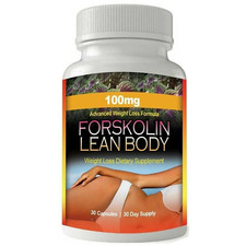 Forskolin 100mg Lean Body Healthy Weight Management Dietary Supplement 30 Caps