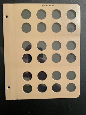 Dansco Blank Page #7137: Quarters