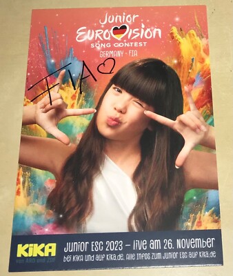 Fia Original signierte Autogrammkarte Eurovision Song Contest Junior KIKA #4
