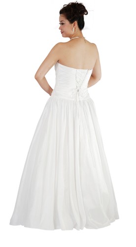 Ivory Wedding Evening Prom Dress UK Size 4-12 EU34-42 US 0-8 UK STOCK - Picture 2 of 5
