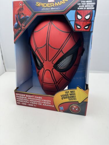 New In Box. Sealed.  Hasbro Spiderman Homecoming Spider Sight Mask, Moving eyes - Picture 1 of 4