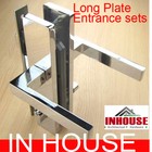 <!--F#f_0-->door lock handles Long Plate entrance mortice lock set - chrome finish (5402)<!--F/-->