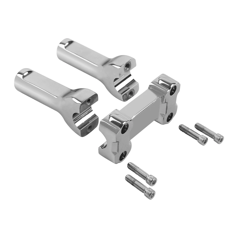 4" Handlebar Riser Fit For Harley 1" Bar Softail Standard Fatboy Dyna Fat Bob - Image 4 of 4