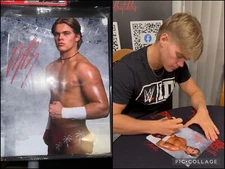 Brad Baylor Signed Matte 8x10 Proof Promo WWE ID NXT EVOLVE AEW CAP