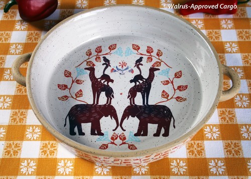 SARTÉN DE PAN ANTROPOLOGIE MARIA LENA, PLATO DE PASTEL, TAZAS DE MEDIR - NUEVO EN CAJA - RÚSTICO CHIC! - Imagen 9 de 22